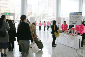 スタンプラリー景品交換　ガラポン抽選